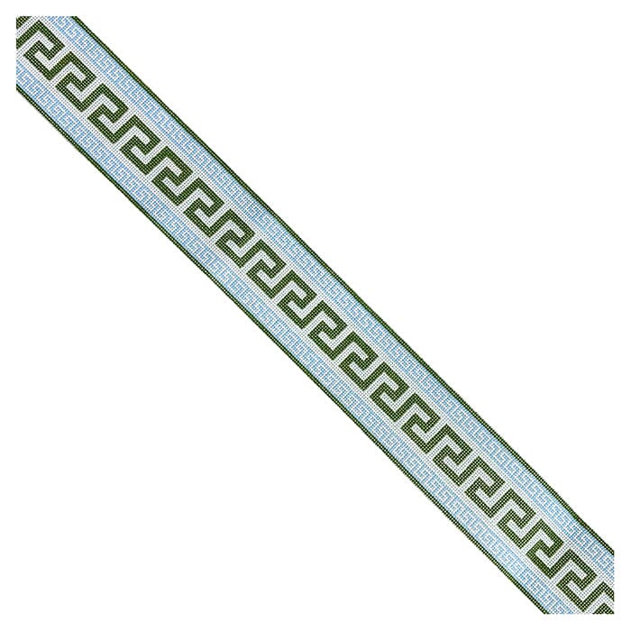 Greek Key Strap Green/Blue