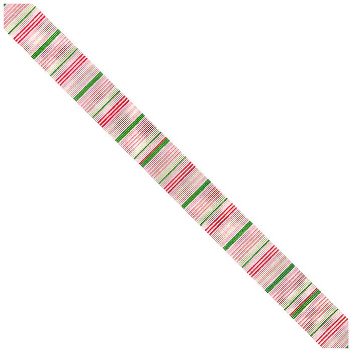 Green and Pink Candy Cane Stripes Belt on 18