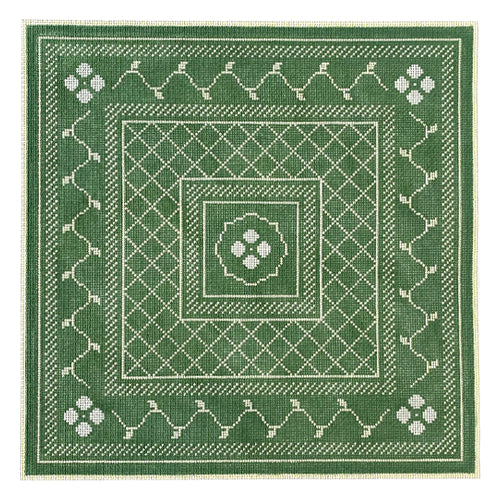 Green and Silver and Cream Josephine 18 mesh