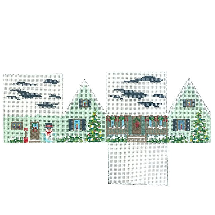 Green Christmas House, Mini House 3D