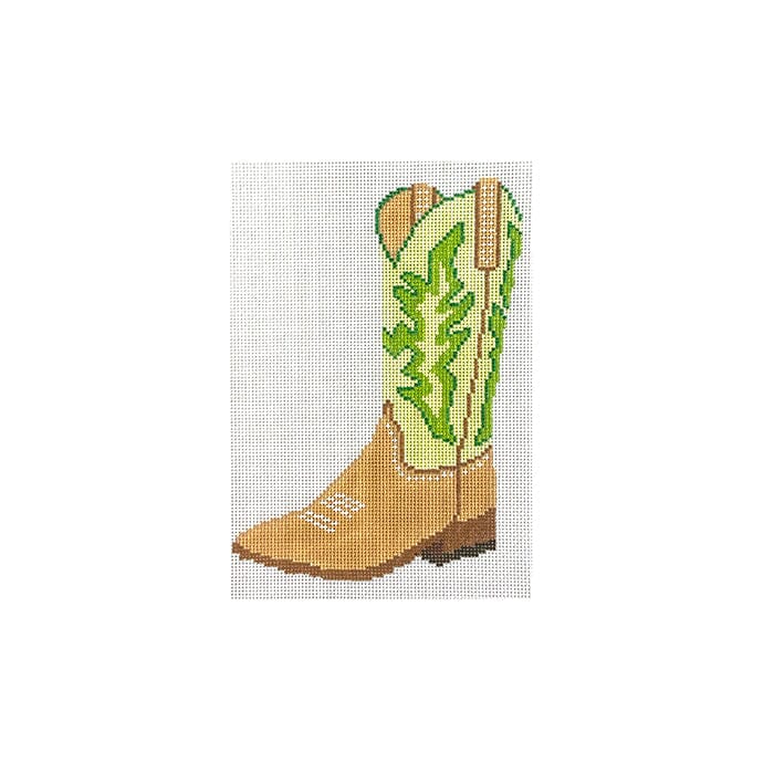 Green Cowboy Boot Ornament