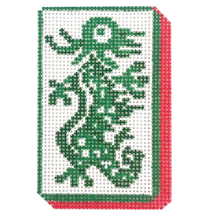 Green Dragon Mahjong Tile 2x3