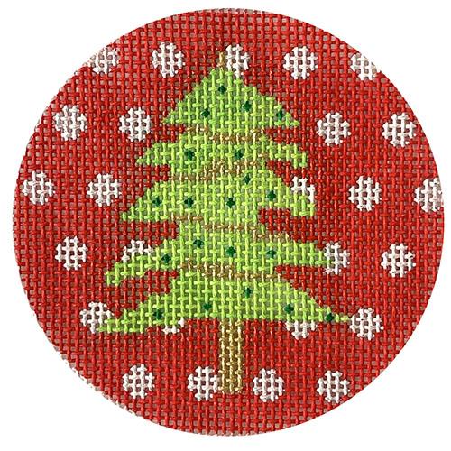 Green Tree on Red Dots