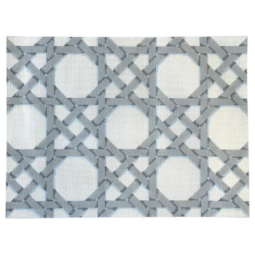 Grey & White Caning Pattern