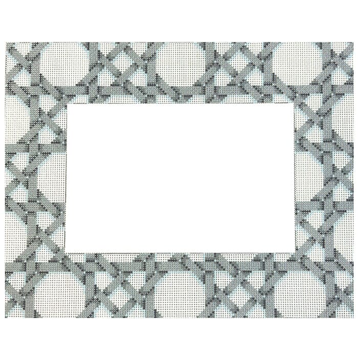 Grey/White Caning Pattern Frame