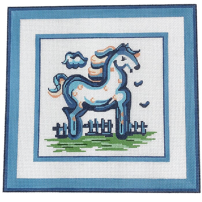 Hadley Pottery Blue Horse