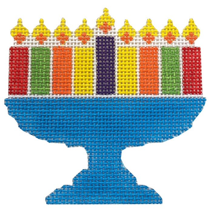 Hanukkah Menorah - Rainbow