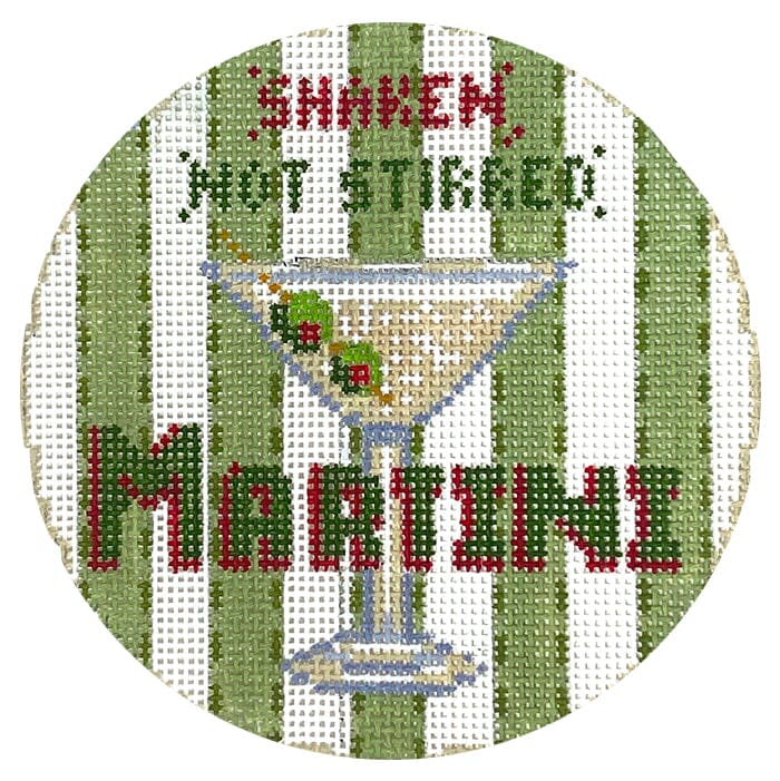 Round Happier Hour Coaster - Martini