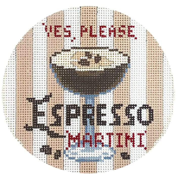 Round Happier Hour Coaster - Espresso Martini