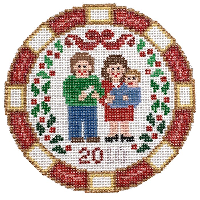 Happy Holidays Christmas Baby Ornament