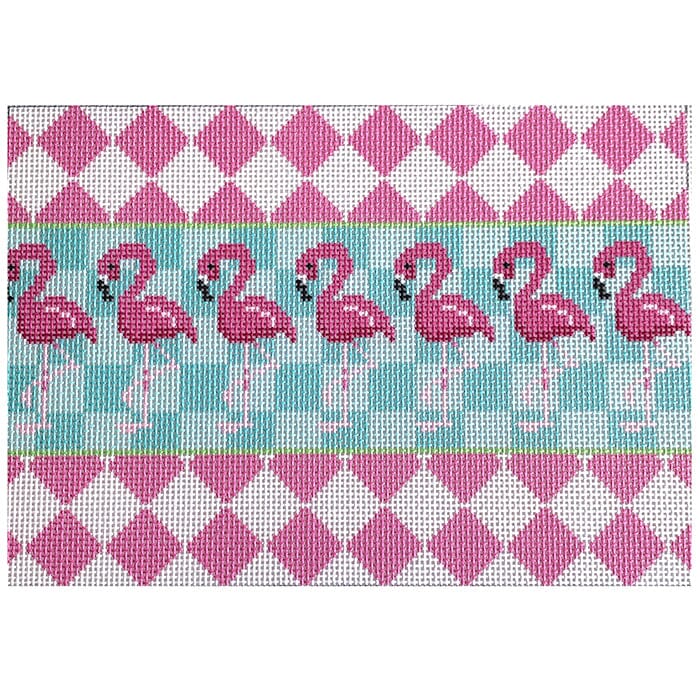Harlequin Flamingo Clutch