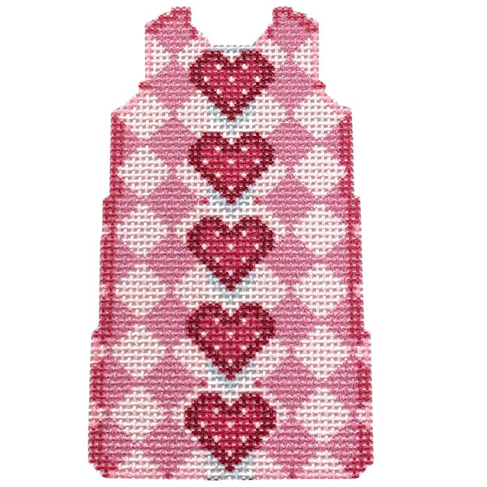 Hearts/Harlequin Mini Shift with Stitch Guide - Image 2