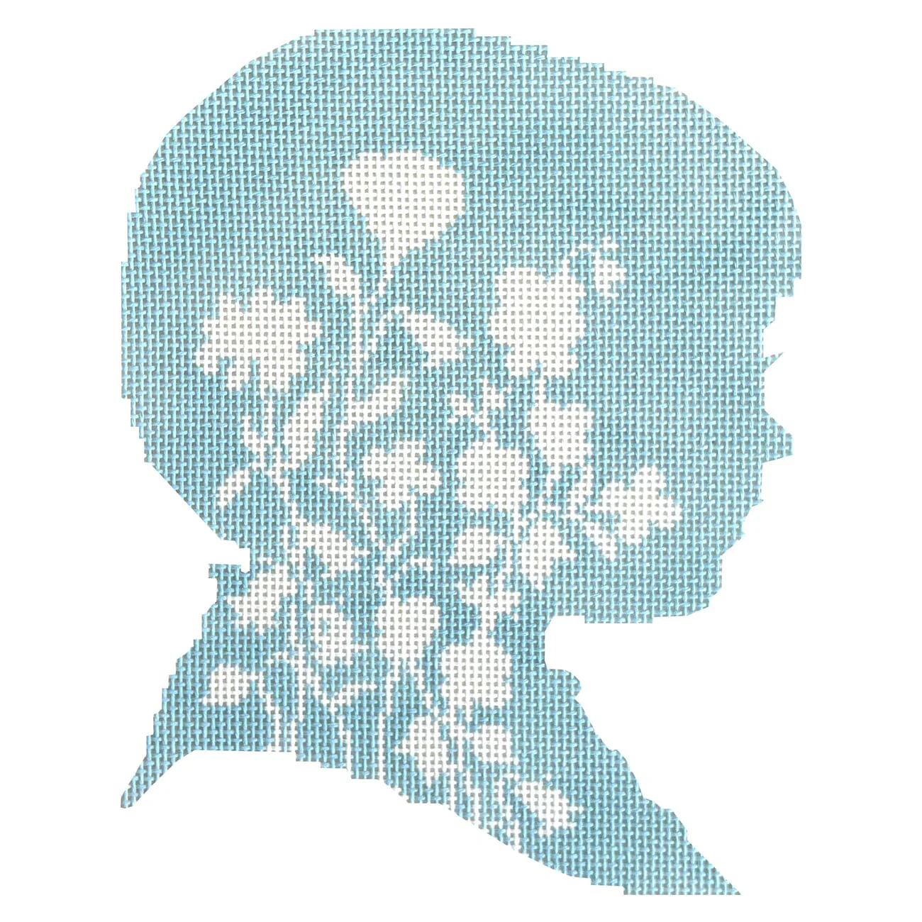 Henry Blue Floral Silhouette