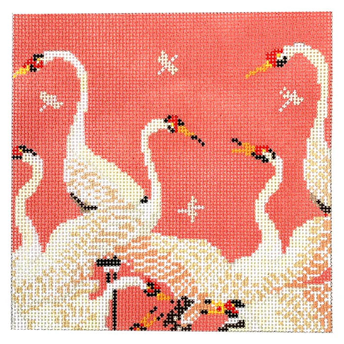 Herons Square on Pink
