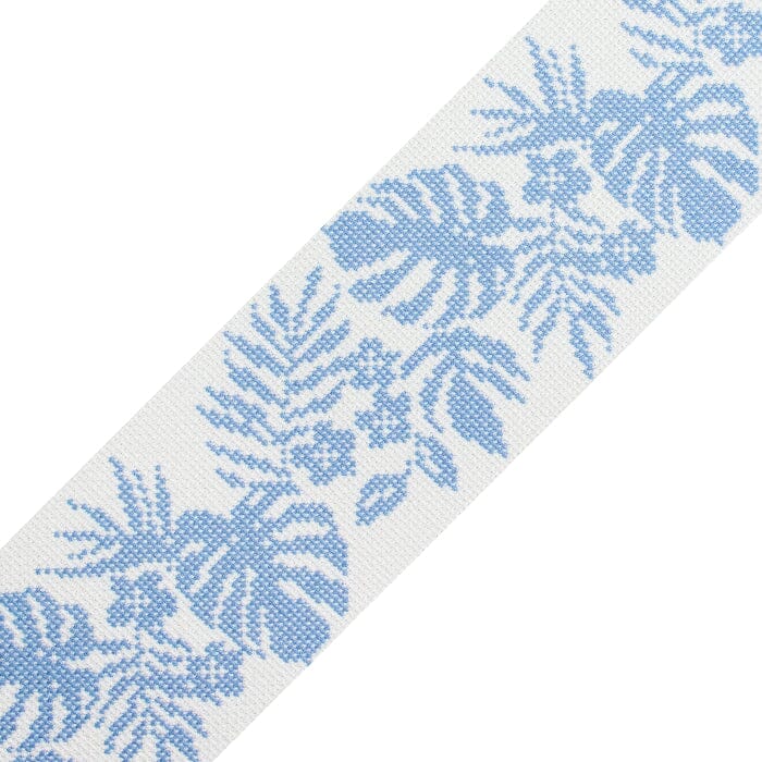 Hibiscus Band - Blue on White
