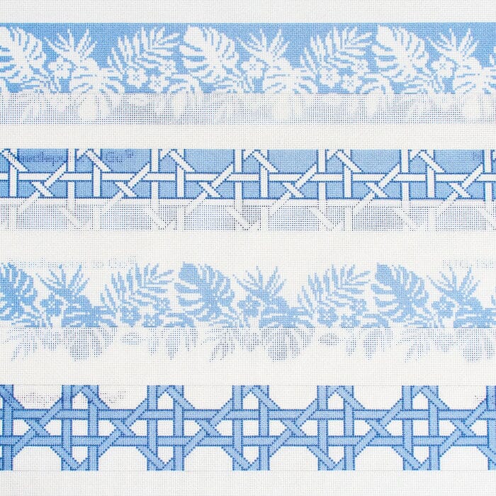 Hibiscus Band - Blue on White - Image 2