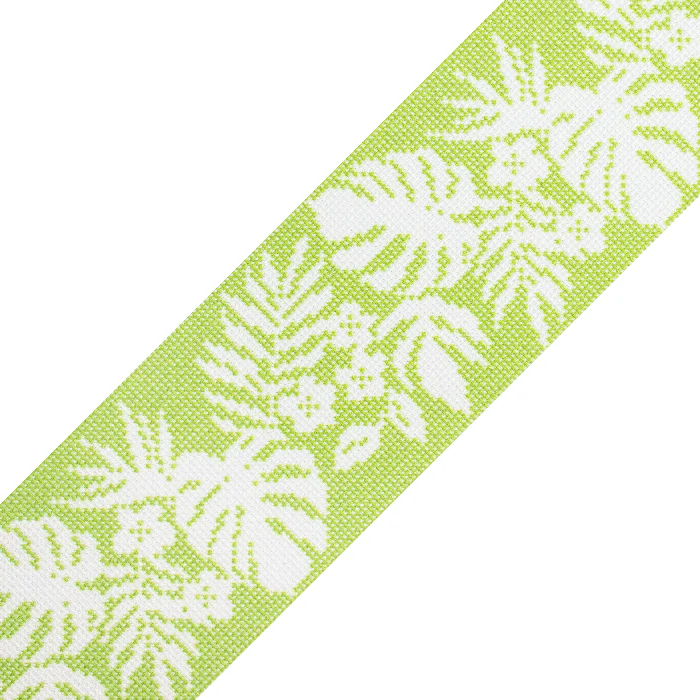 Hibiscus Band - White on Green