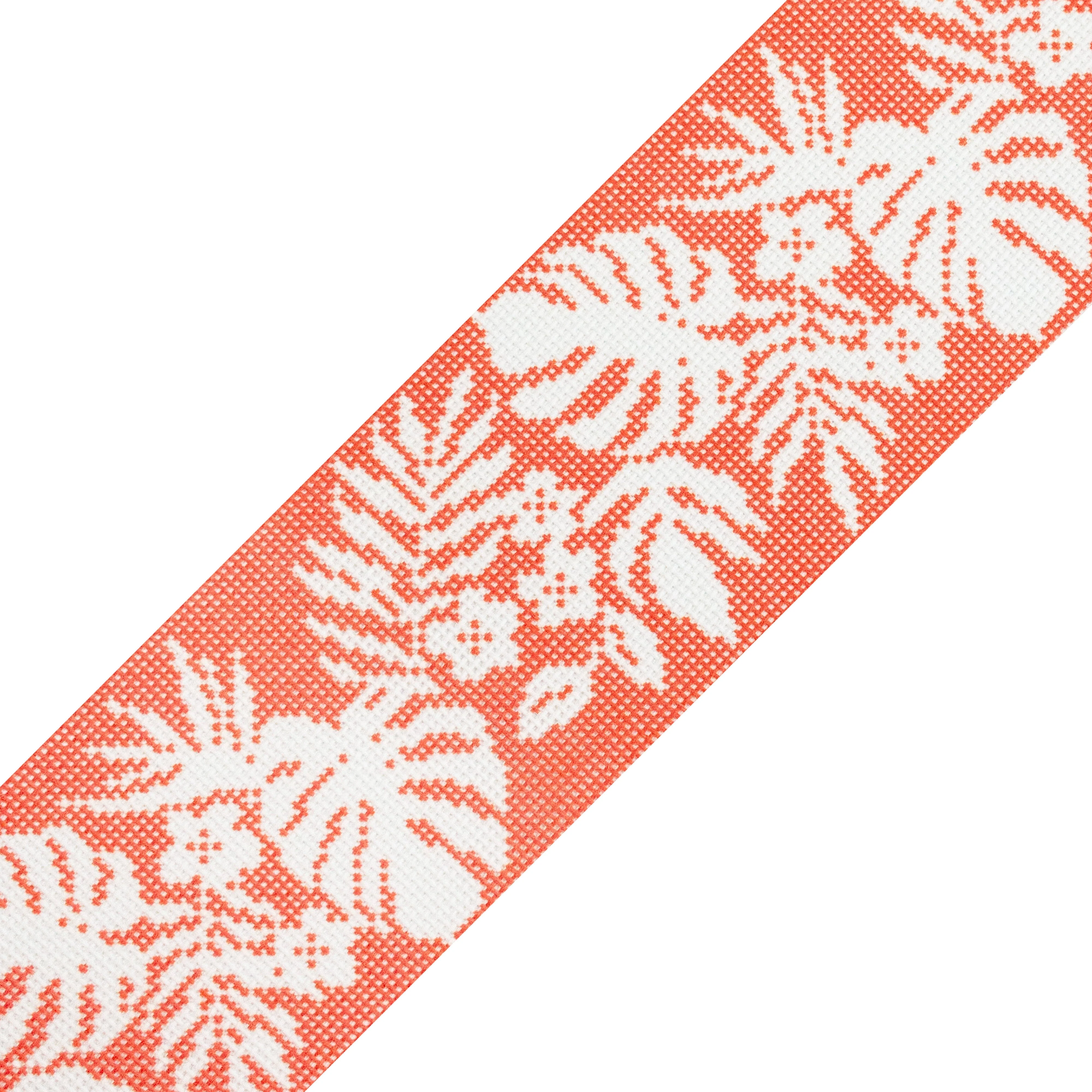 Hibiscus Band - White on Orange - Image 2