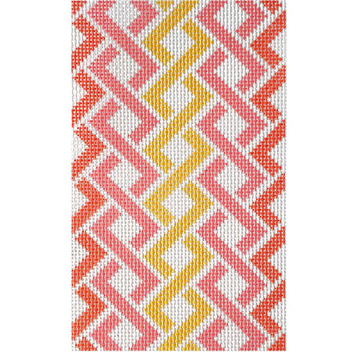 Hicks Braid Sunglasses Case in Pink & Orange