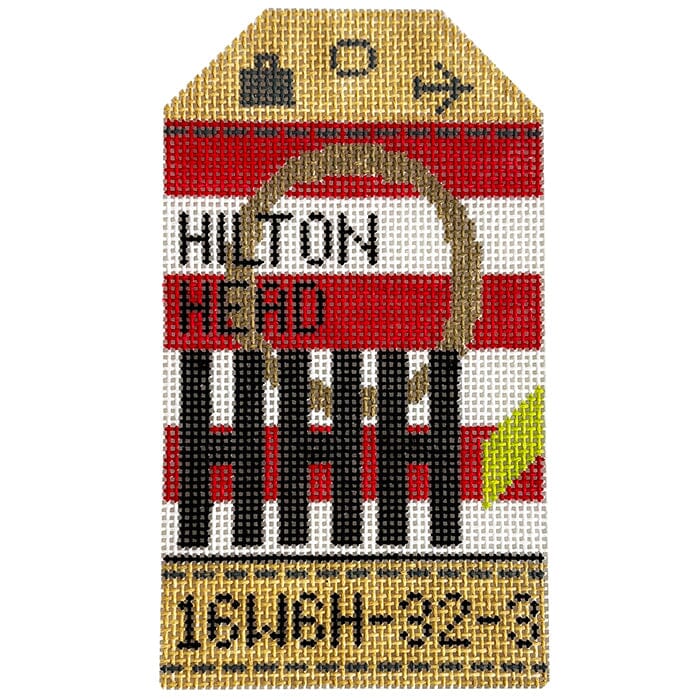 Hilton Head HHH Retro Travel Tag