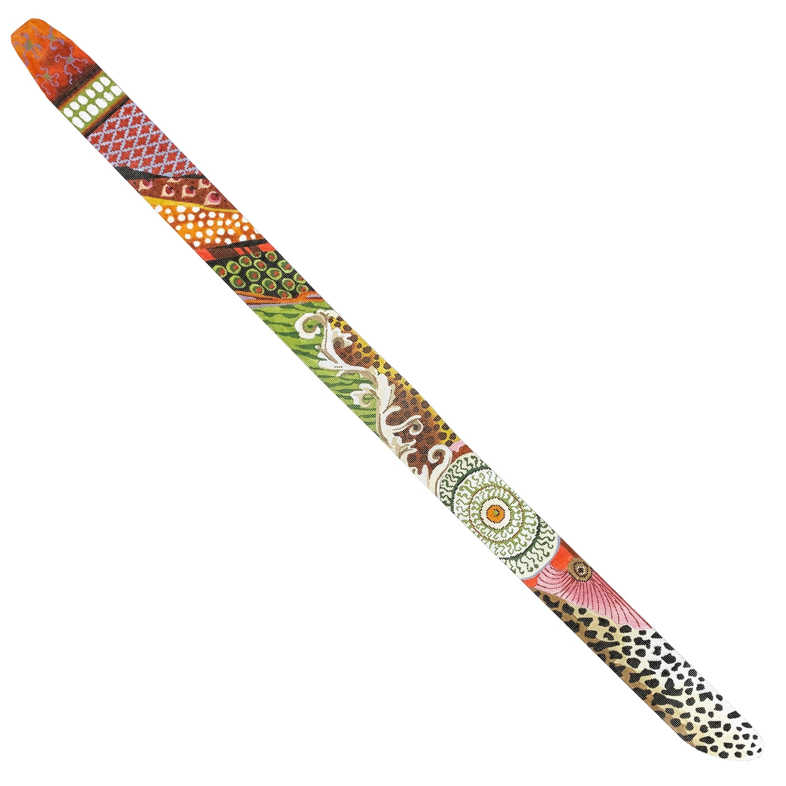 Hip Belt 752 - Boho Green & Red Leopard