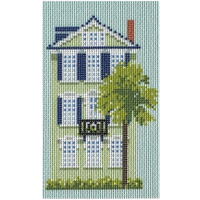 Historic Green House Canvas with Stitch Guide