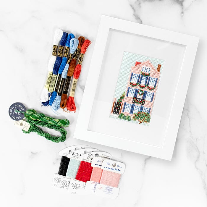 Historic Pink Christmas House Kit