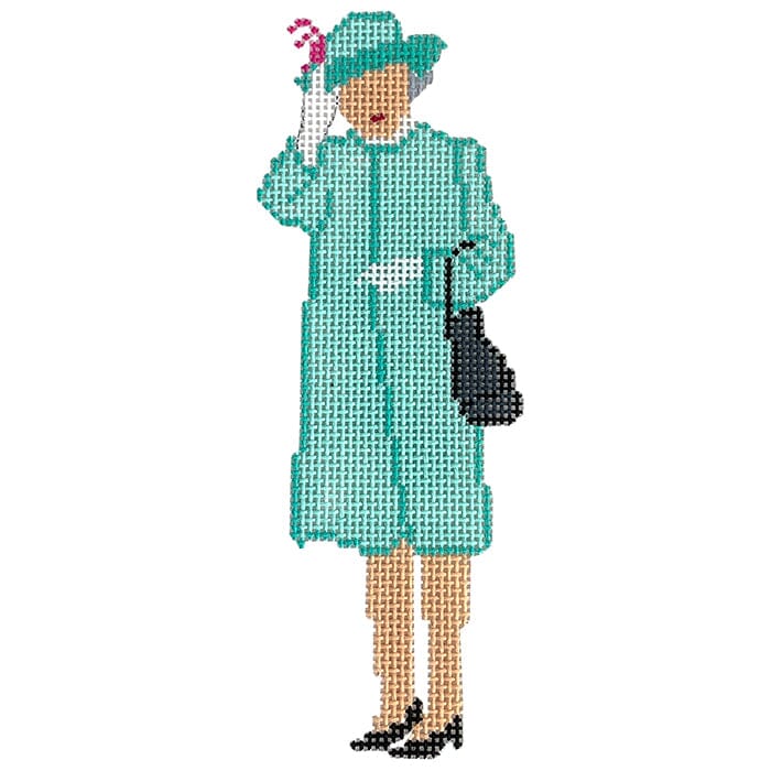 HM Elizabeth Waves in Aqua