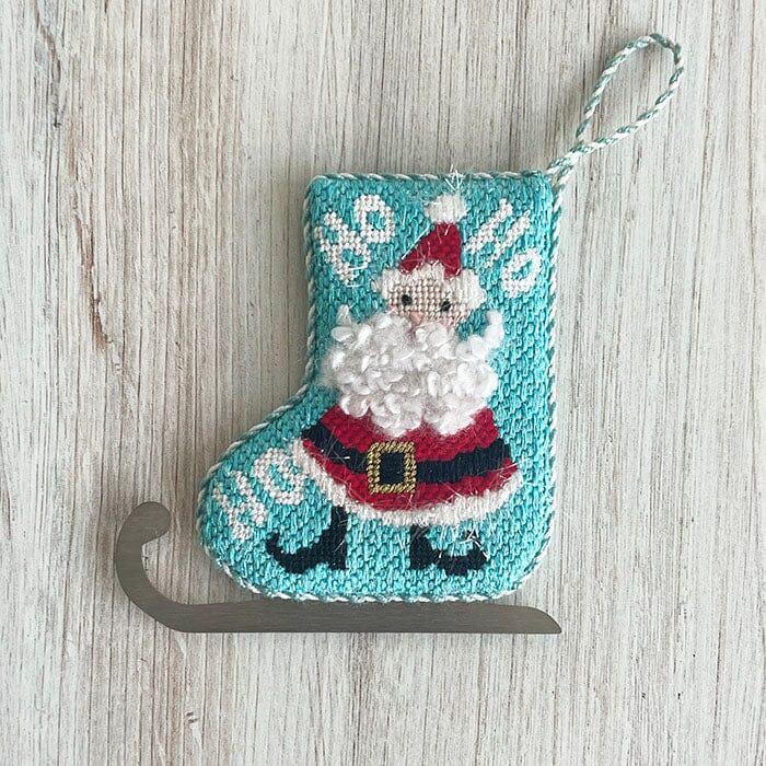 HO HO Santa Mini Skate Ornament - Image 2
