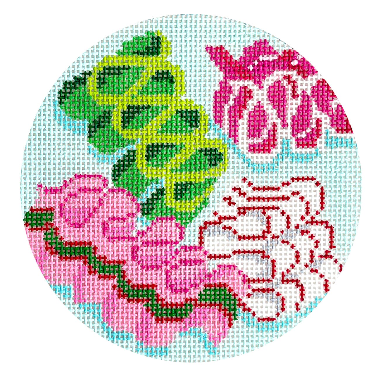 Holiday Ribbon Candy Round