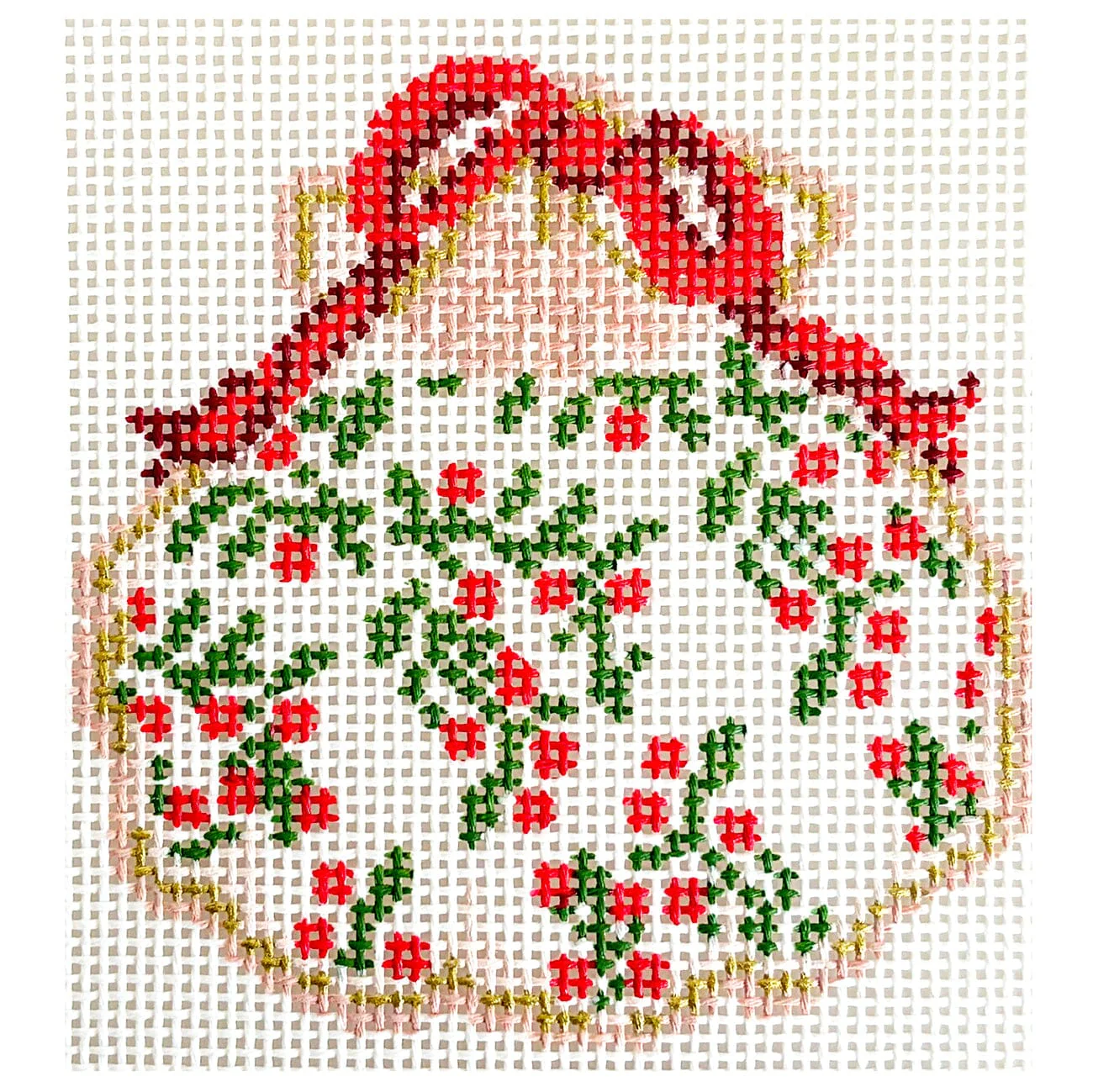 Holiday Vines Gilded Scallop