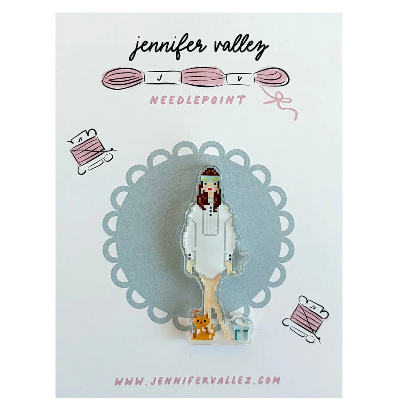 Audrey, Holly Golightly Acrylic Needle Minder