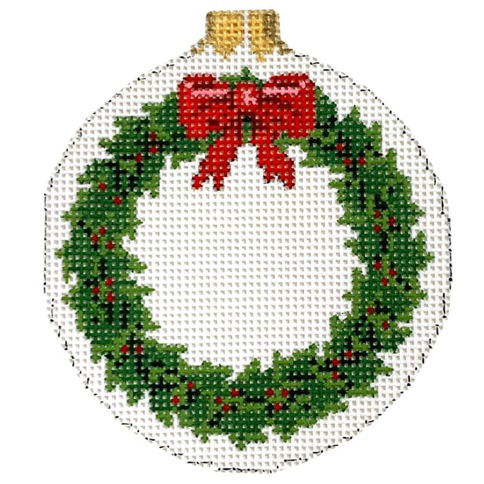 Holly Wreath, 3.25" Ornament