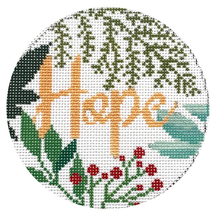 Hope Ornament White & Gold