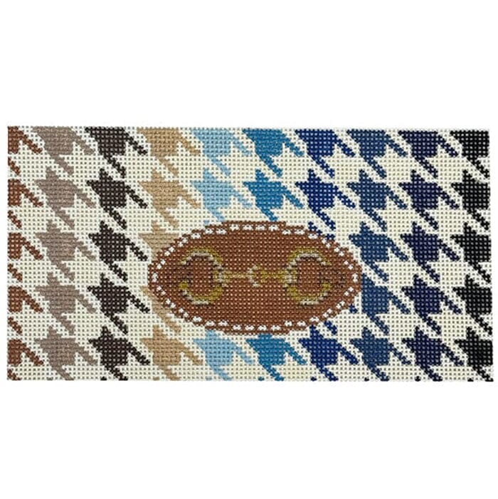 Horsebit Houndstooth Browns 3x6