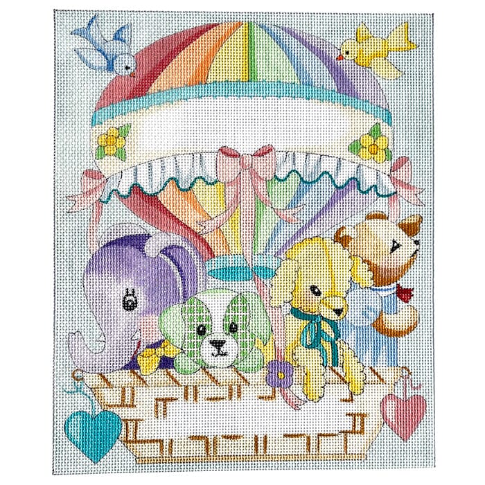 Hot Air Balloon Birth Announcement
