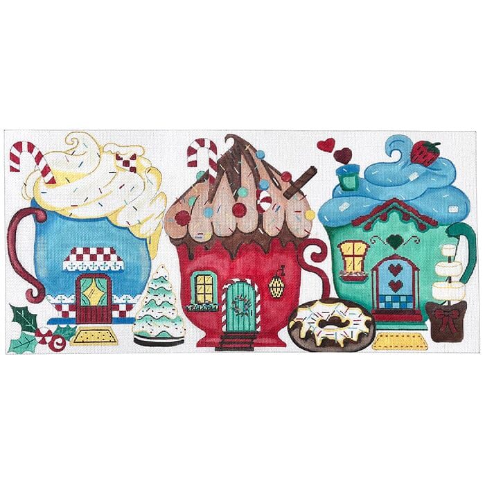 Hot Cocoa Cups Christmas Houses