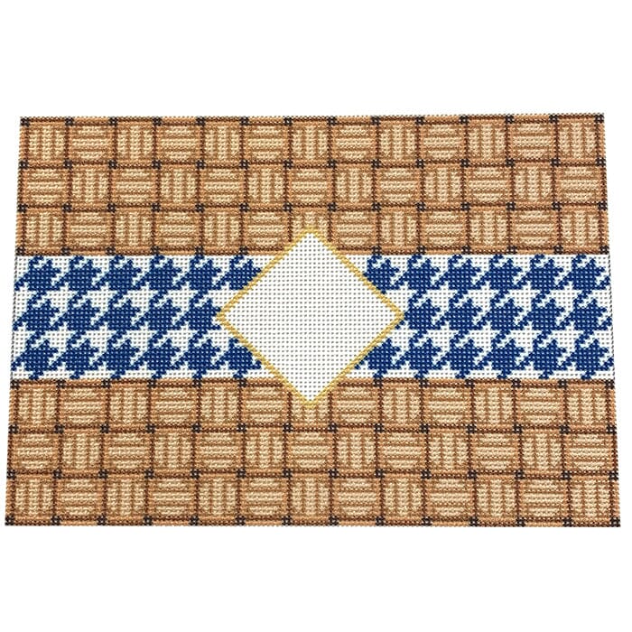 Houndstooth/Mono Clutch Navy