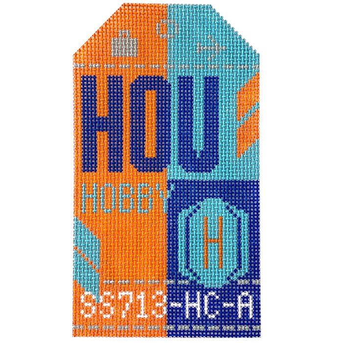Houston Hobby HOU Retro Travel Tag
