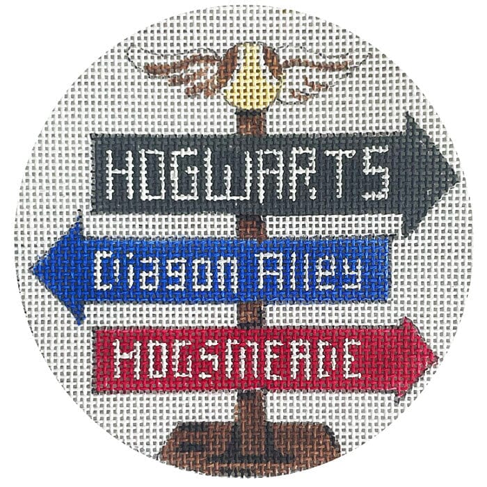 HP Town Sign Round