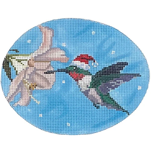 Hummingbird Santa Oval