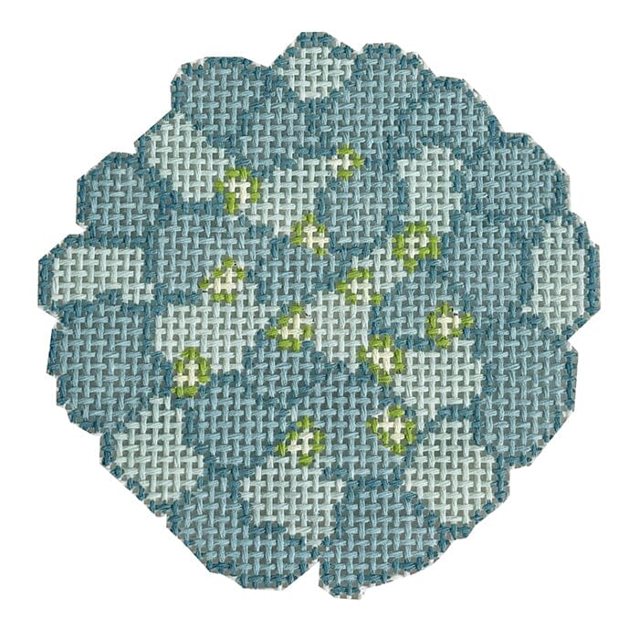 Hydrangeas Blue 4x4 Round