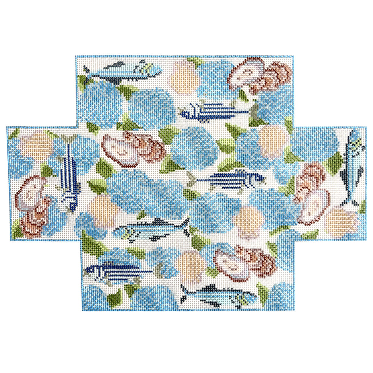 Hydrangea Sea Garden Brick Cover