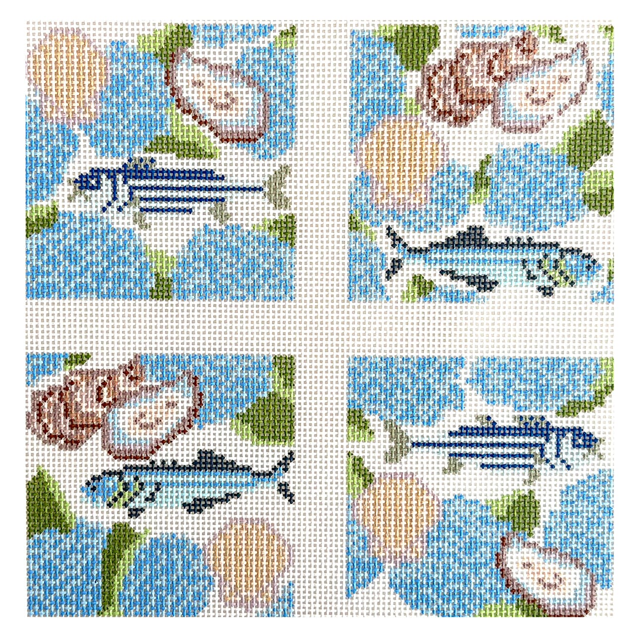 Hydrangea Sea Garden Coaster Set