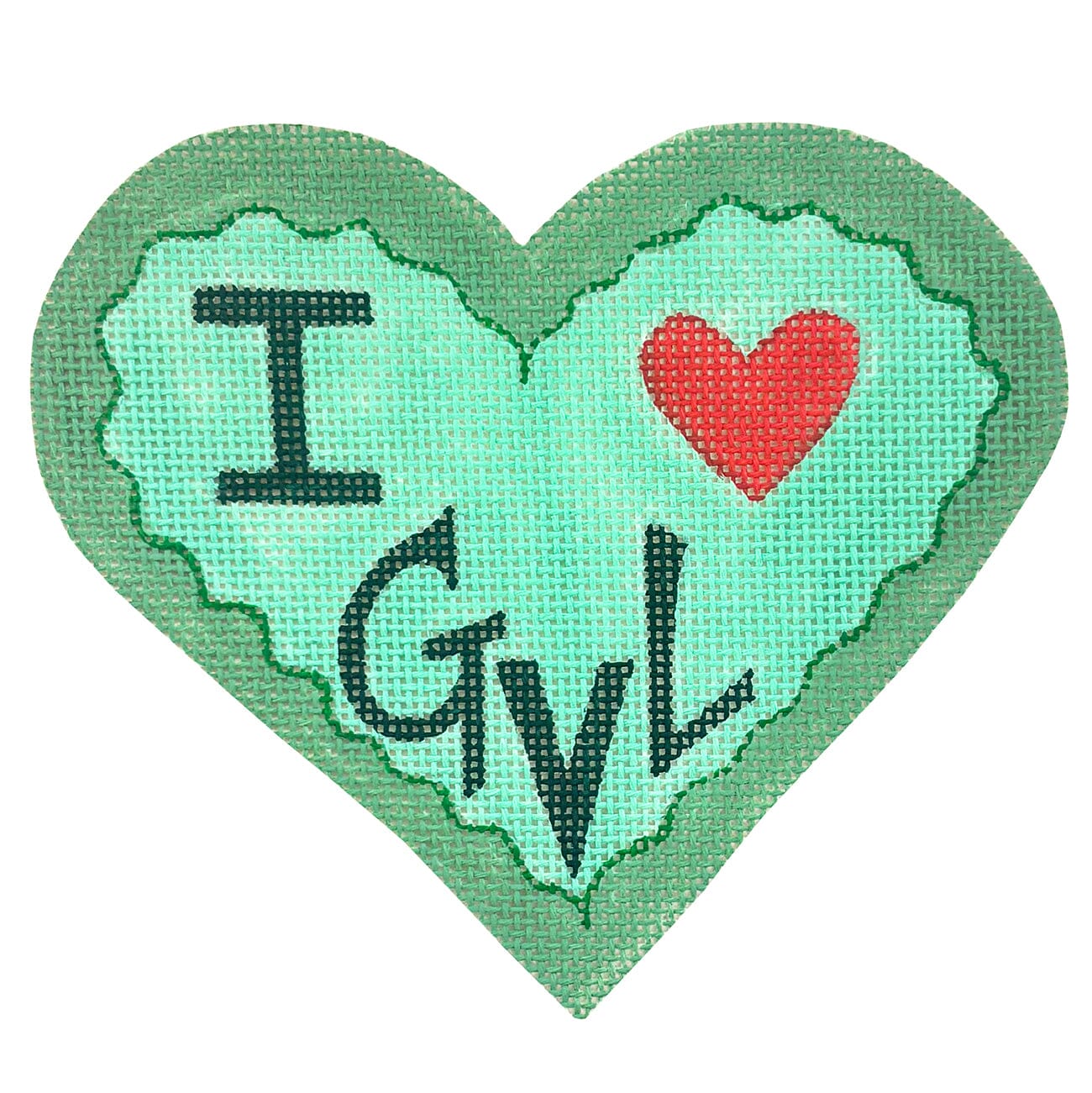 I Love Greenville Heart
