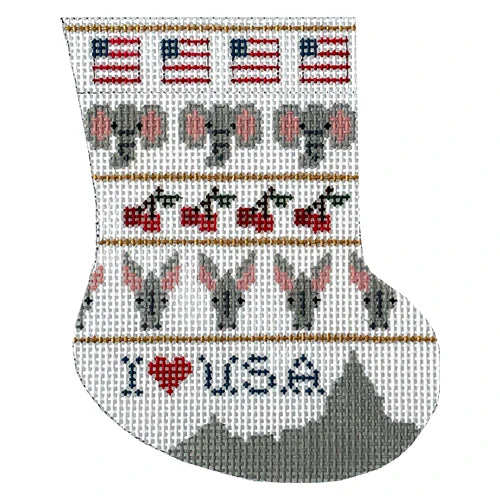 I Love USA Mini Stocking