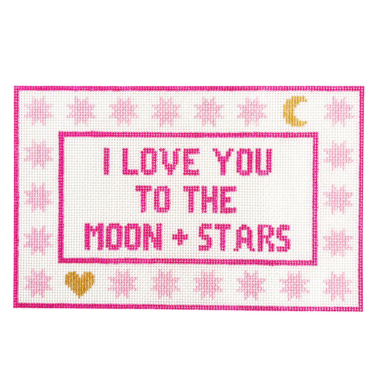 I Love You To the Moon + Stars - Pink