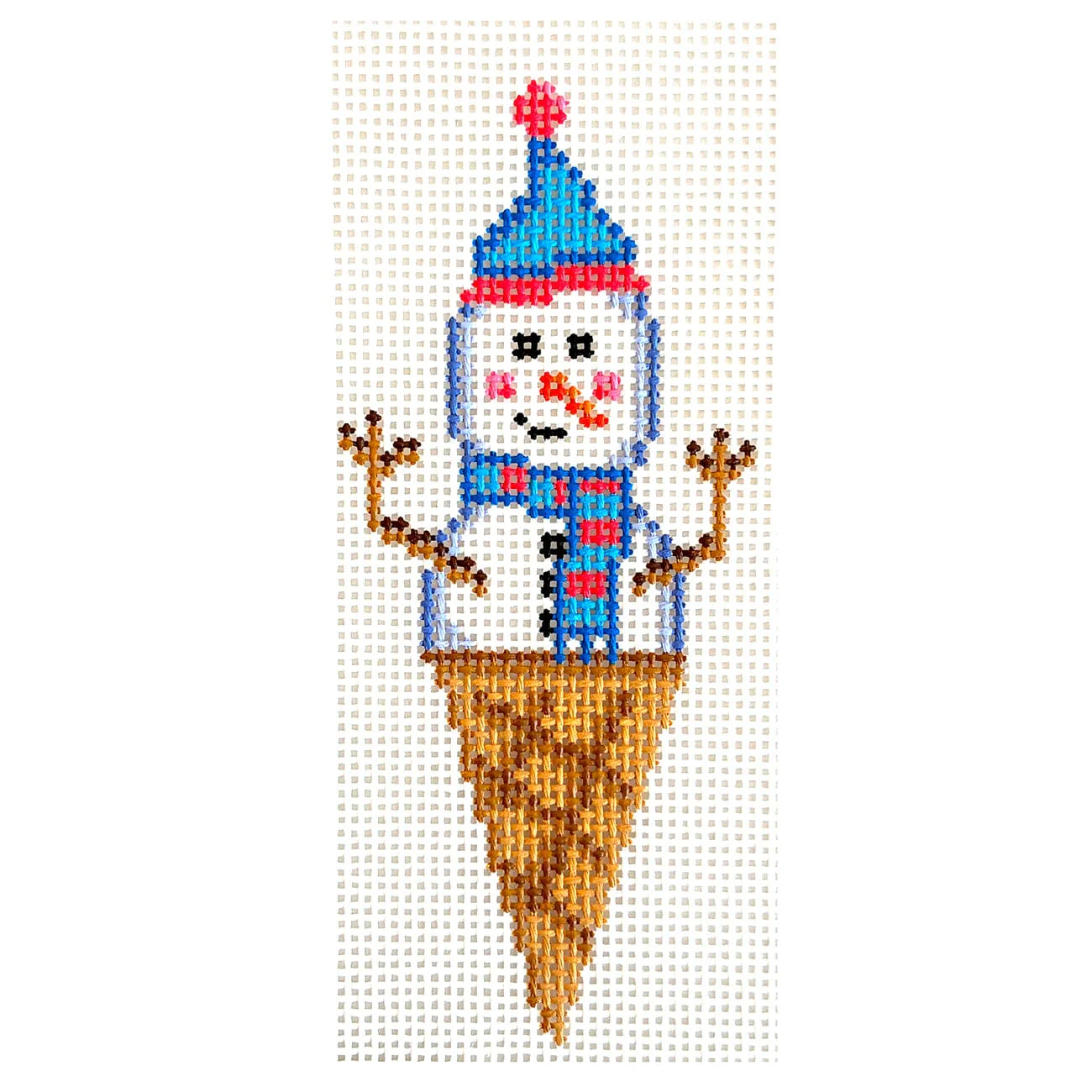 Ice Cream Snowman - Blue