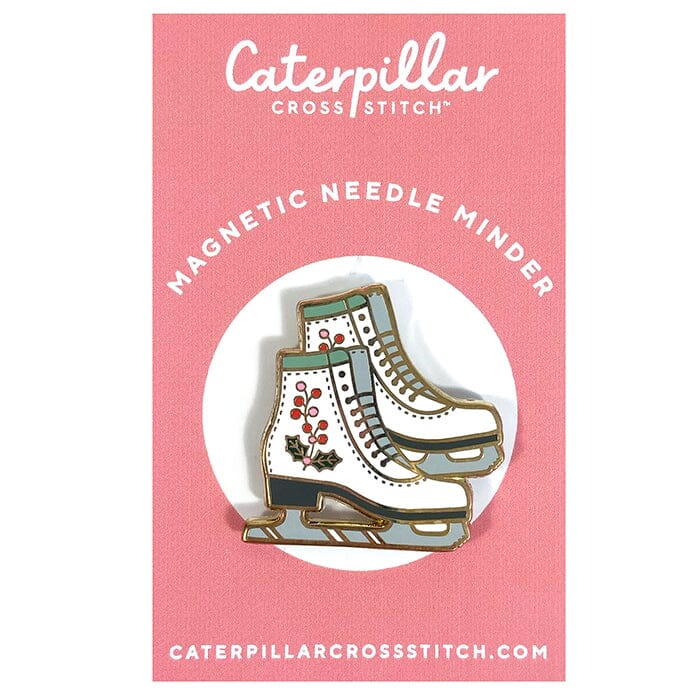 Ice Skates Enamel Needleminder