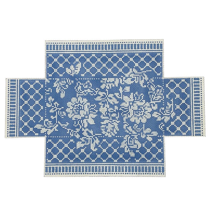 Wedgewood and White Damask Brick Cover
